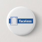 Gezichtloze vrouw - Anonieme profielfoto Ronde Button 5,7 Cm (Voorkant)