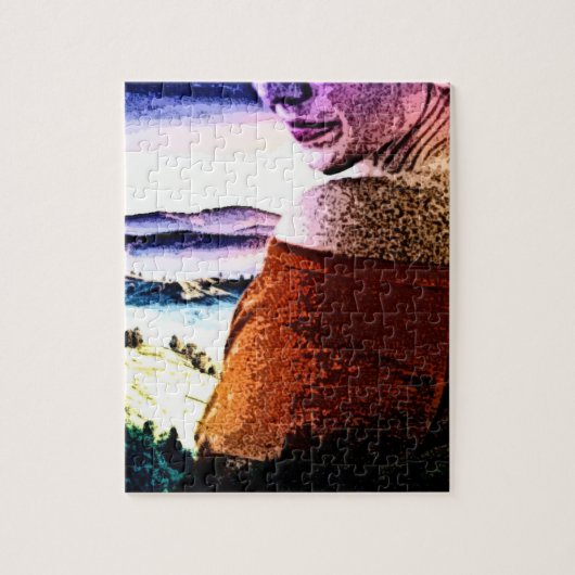 Gezichtloze vrouw legpuzzel (Verticaal)