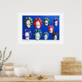 Gezichtmaskers Poster (Keuken)