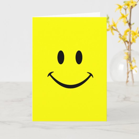 gezichts wenskaart kaart (Gele Bloem)