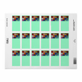 Gezichtsadreslabel Etiket (Full Sheet)