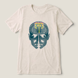 Gezichtsafdruk Tri-Blend Shirt