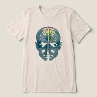 Gezichtsafdruk Tri-Blend Shirt