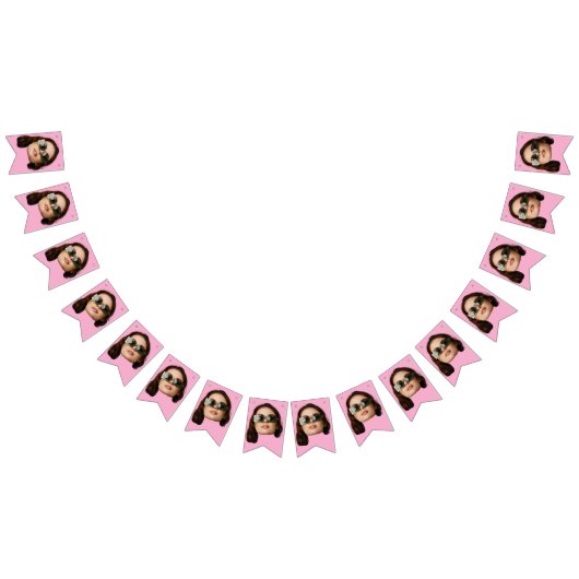 Gezichtsbanner, Aangepast gezicht, 30e 40e 50e ver Vlaggetjes (Alle)