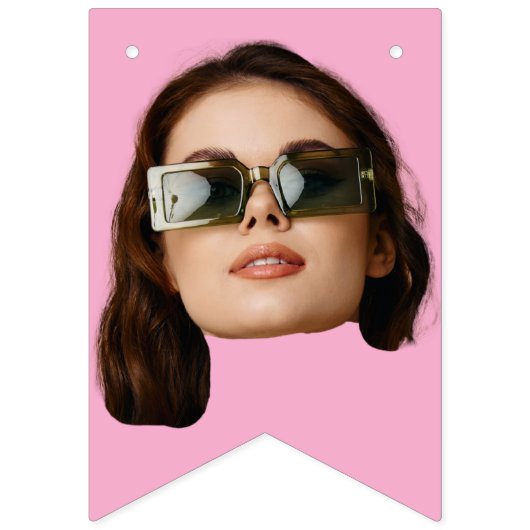 Gezichtsbanner, Aangepast gezicht, 30e 40e 50e ver Vlaggetjes (Tweede vlag)