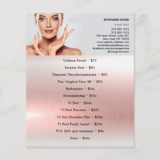 GEZICHTSBEHANDELINGEN Schoonheidssalon 4.5 "x5.6" Flyer