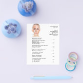 GEZICHTSBEHANDelingen Schoonheidssalon 4.5"x5.6" Flyer (Enkel)