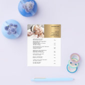 GEZICHTSBEHANDELINGEN Schoonheidssalon 4.5"x5.6" Flyer (Enkel)