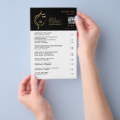 GEZICHTSBEHANDELINGEN Schoonheidssalon flyer (Hand)