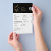 GEZICHTSBEHANDELINGEN Schoonheidssalon flyer (Hand)