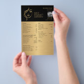 GEZICHTSBEHANDELINGEN Schoonheidssalon flyer (Hand)