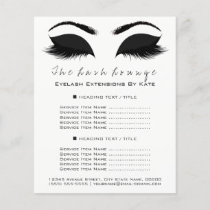 Gezichtsbeschermer Schoonheidssalon Zwart Witte Fl Flyer