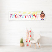 Gezichtsbeschildering Gezichtskunstenaar Kunstenaa Spandoek (Insitu)