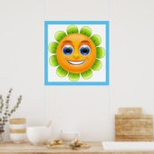 GEZICHTSBLOEM POSTER (Keuken)