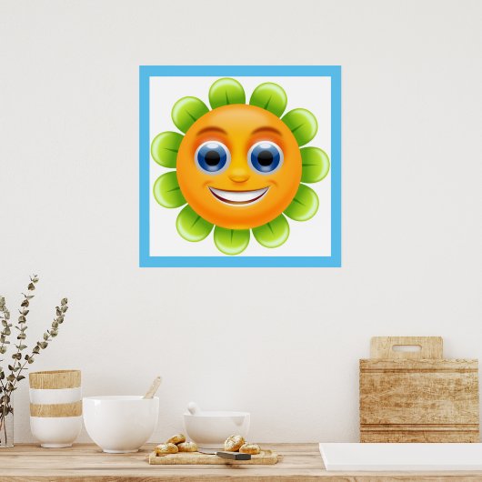 GEZICHTSBLOEM POSTER (Keuken)