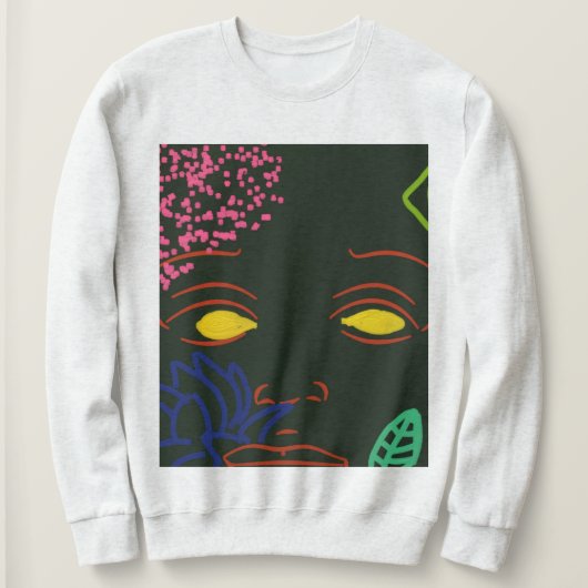 Gezichtsbloem Sweatshirt (Design voorkant)