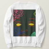 Gezichtsbloem Sweatshirt (Design achterkant)