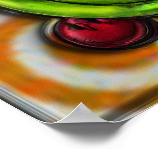 GezichtsButtonnen Abstract ontwerp Poster (Hoek)