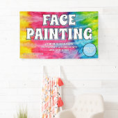 Gezichtschildering Business Banner Sign (Insitu)