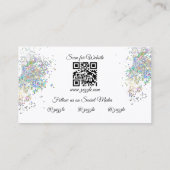 Gezichtschildering Facepainter Balloon Twister Visitekaartje (Achterkant)