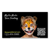 Gezichtschildering QR Magnetisch Visitekaartje (Voorkant)