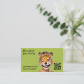 Gezichtschildering QR Visitekaartje (Staand voorkant)