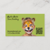 Gezichtschildering QR Visitekaartje (Voorkant)