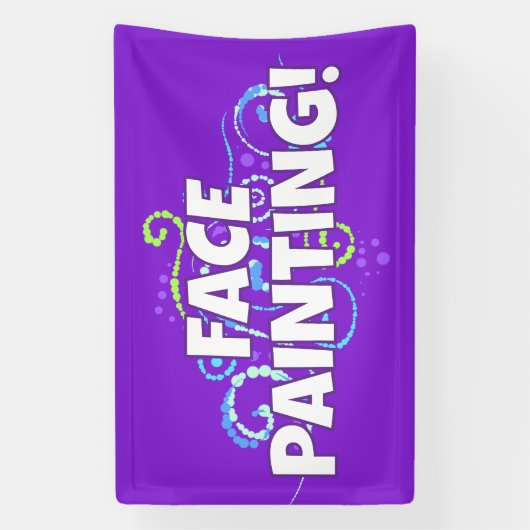 Gezichtschildersbanner Spandoek (Verticaal)