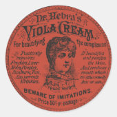 gezichtscrème verpakking ronde sticker (Voorkant)