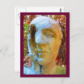 gezichtsculptuur briefkaart (Voorkant / Achterkant)