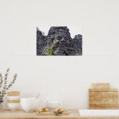 Gezichtsgegevens van de West Gate-Tower (Gopuram); Poster (Keuken)