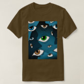 gezichtsherkenning ogen t-shirt (Design voorkant)
