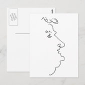 Gezichtslijn Briefkaart (Voorkant / Achterkant)