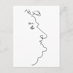 Gezichtslijn Briefkaart