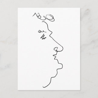 Gezichtslijn Briefkaart