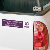 Gezichtsloos hacken is vrijheid bumpersticker (Op Truck)