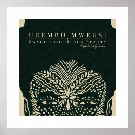 Gezichtsmarkeringen van de stam poster (Voorkant)