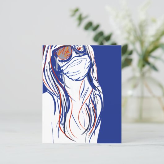 gezichtsmasker (Staand voorkant)