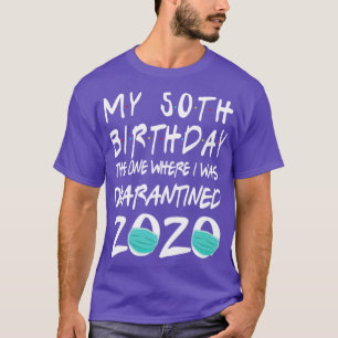 Gezichtsmasker 2020 Gelukkig Mijn 50ste Verjaardag T-shirt