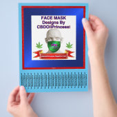 Gezichtsmasker Design van CBDOilPrincess! Flyer! Flyer (Hand)