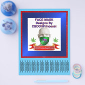 Gezichtsmasker Design van CBDOilPrincess! Flyer! Flyer (Enkel)