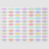 Gezichtsmasker Pastel Patroon Tissuepapier (Voorkant)