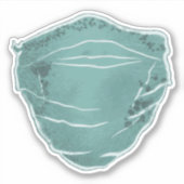 gezichtsmasker sticker (Voorkant)