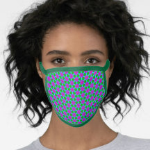 Gezichtsmasker van het groene en het bloeiende Pat