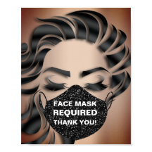 Gezichtsmasker vereist Covid Cosmetoloog Glitter