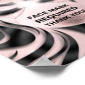 Gezichtsmasker Vereist Covid Wimper Haar Nagels Da Poster (Hoek)