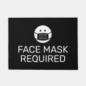 Gezichtsmasker vereist deurmat teken voor winkel (Voorkant)