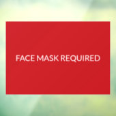 Gezichtsmasker Vereist en wit elegant Raamsticker (Vel 3)