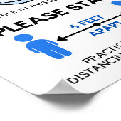 Gezichtsmasker vereist Poster, 6 ft. Away Poster (Hoek)