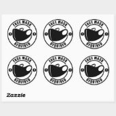 Gezichtsmasker vereist ronde sticker (Vel)